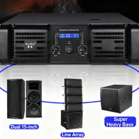 Amplificateur de puissance professionnel YS-1800, analogique, classe H, 2 canaux, 2*1800W 8ohm, 2*5400W 2ohm, amplificateur de puissance pour DJ et scène