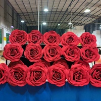 Rose artificielle géante en mousse EVA rose pour décoration de mariage et de fête, fleurs EVA faites à la main, roses imperméables pour extérieur – Grande Vente