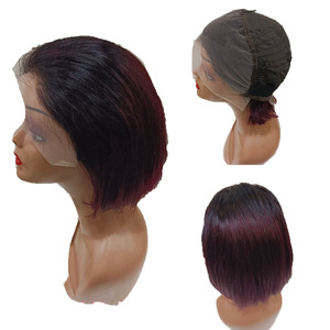 Perruque courte bob 13*4 en <span class=keywords><strong>cheveux</strong></span> humains 100% naturels, style brésilien et vietnamien, avec volume naturel, en stock, vente en gros - Product Image 5