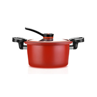 Casserole à micro-pression de 7 L avec cuiseur vapeur, ensembles de batterie de cuisine, batterie de cuisine antiadhésive, casserole à induction, marmite, autocuiseurs à micro-pression