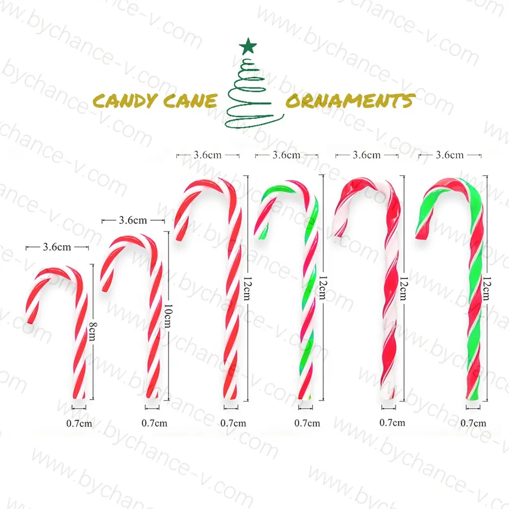 Fabriek Directe Kerst Zakelijke Activiteiten Klein Idee Cadeau Candy Cane Hanger Charmes Voor Festival Party Event Centerpieces