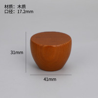 Tapas de botellas de perfume de madera de 15mm con forma especial de buen material duradero al por mayor