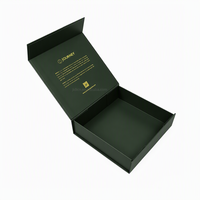 Boîte cadeau rigide pliable en papier avec fermeture magnétique et logo estampé à chaud pour l'emballage de bougies