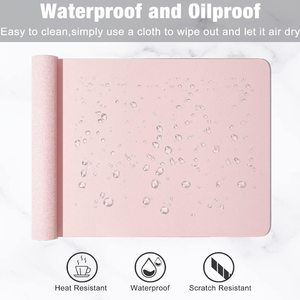 Mouse Pad ile özel PU deri masa üstü düzenleyici Mat kişiselleştirilmiş ofis masa düzenleyici iş ve promosyon hediye aksesuarı - Product Image 5