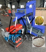Mini moulin à riz 5-en-1, machine à décortiquer le riz 500 kg/h, usage domestique, système complet multifonctionnel en fonte, alimenté par moteur