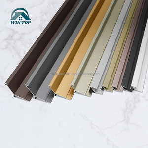 <span class=keywords><strong>Moulure</strong></span> murale décorative en aluminium Win Top Garniture de panneau mural en aluminium Bande de fermeture Décoration murale de fond Garniture de bord de joint - Product Image 6
