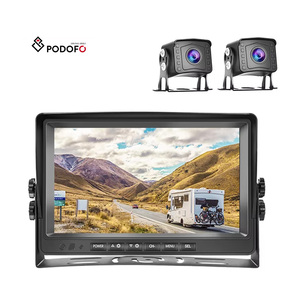 Podofo 9 "AHD Video Recorder LCD Monitor DVR Video Recorder Xe Tải xe buýt van phía sau xem Kit + 12V/35V xe đảo chiều máy ảnh - Product Image 1