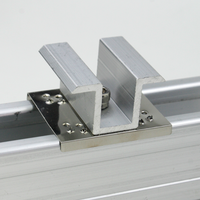 Entretoise conductrice en acier inoxydable pour panneaux photovoltaïques, fixation de câble et joint de mise à la terre pour toiture solaire