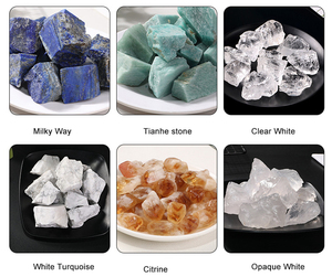 CELION-piedras naturales a granel, cristales curativos, cristal de cuarzo rosa transparente, cristales en bruto para velas perfumadas, venta al por mayor - Product Image 5