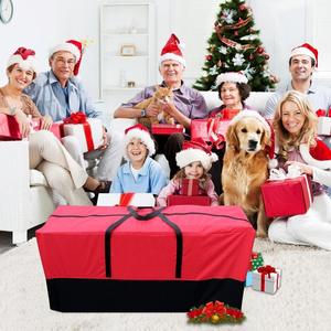Bolsa de Almacenamiento para Árbol de Navidad, Tela Oxford Impermeable y Antipolvo, Rectangular, 122x38x51cm 165x38x76cm, para Guardar en Armario - Product Image 5