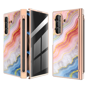 เคสโทรศัพท์พับได้ลายหินอ่อนหลากสีสำหรับ Galaxy Z Fold8 Ultra TPU PC กันกระแทก ไม่มีที่วาง - Product Image 5