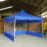 Tente de camping pavillon 3x4,5 mètres en fer et tissu Oxford, imperméable, anti-UV, robuste, toutes saisons, auvent pliant carré
