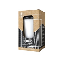 Boîtes d'expédition pour tasse à café en papier kraft imprimées de logo personnalisé écologique Boîte d'emballage pour tasses de verres