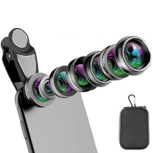 Suncore Mobile Phone Lens Kit 7 In 1 Interchangeable Lenses Fisheye Wide Angle Macro Portrait Universal External Shooting - Product Image 2