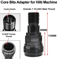 Adaptateur fileté pour foret diamanté (DD-BL vers DD-BS) DD160E DD200 DD250E DD350 Adaptateur HILTI pour machine à forer Hilti