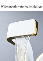 Robinet de lavabo monotrou en laiton finition chromée à montage sur plan, avec capteur tactile, cartouche céramique, design moderne, pour hôtels et cuisines