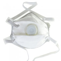 Masker Wajah Sekali Pakai DM010V 3-Lapis Bentuk Cangkir Bahan Kain Non-Woven <span class=keywords><strong>FFP2</strong></span> dengan Bantalan Hidung Busa, Respirator Bernapas - Product Image 4