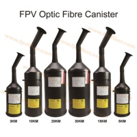 Système de communication FPV par fibre optique 1-50 km pour télécommande ultra longue portée, haute stabilité et anti-interférences