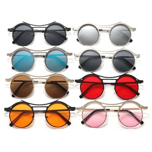 Nuevas Gafas de Sol Retro <span class=keywords><strong>Steam</strong></span> Punk UV400 con Marco Completo y Superficie de Malla Hueca para Hombre, Modelo 3559 - Product Image 3