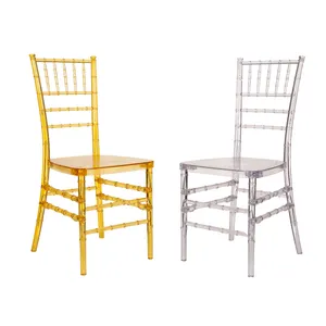 Wholesale Transparent Resin Garden Chiavari Chairs Clear Plastic Acrylic Phoenix Napoleon Hotel Wedding Chair