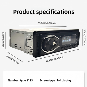 Reproductor de audio para coche, de un solo DIN, MP3, con Bluetooth, manos libres, radio FM, luces de colores cambiantes, reproductor estéreo para automóvil. - Product Image 2