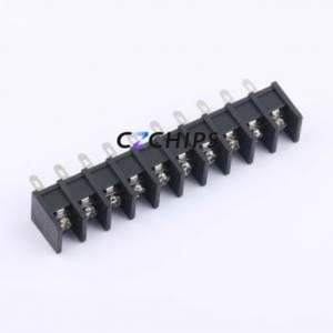 MX35H-8.25-10P-BK01-Cu-S-A Barrier Terminal Block Through hole,P=8.25mm Connector Two Sides 8.25mm 1x10P Center Pin - Product Image 1