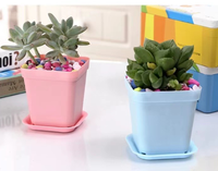 Jardinières et pots de fleurs en plastique de conception nordique moderne Pots de semis de pépinière de jardin extérieur/intérieur épais et durables multicolores