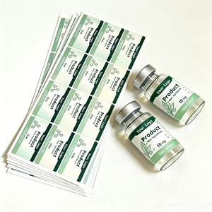 Etichette Adesive in Vinile a Lunga Durata Personalizzate Impermeabili per Contenitori di Campioni di Polvere Peptidica Conservata a Freddo - Product Image 4