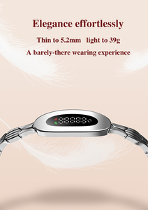 Bracelet intelligent pour femme avec suivi dynamique de la fréquence cardiaque, variabilité de la fréquence cardiaque, test de stress, données de pression, prise de photos, santé féminine - Product Image 2