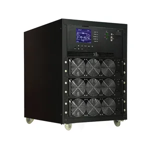 Visench + Power E 15U-60 30KW 30KVA 30000VA 30000W 3 fase PF0.99 UPS Online untuk keamanan/pemantauan/Alarm