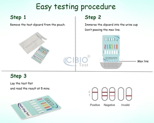 <span class=keywords><strong>Test</strong></span> de diagnostic rapide Cotinine (COT) sur carte de dépistage pour la détection du tabac et de la nicotine - Product Image 6
