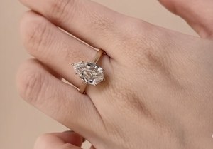 เครื่องประดับสั่งทำพิเศษ แหวนทองแท้ 9k 10k 14k 18k ทองคำขาว ทองคำชมพู ทองคำเหลือง ประดับเพชร/พลอยจากแล็บ ผลิตจากโรงงาน - Product Image 3