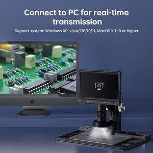 Microscope numérique à prix abordable pour fabricants, grossissement 1600X, écran HD 10 pouces, microscope électronique à balayage - Product Image 6