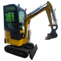 Prix chinois Kubota godets breaker Mini chenille Micro Digger Machine terrassement 1.2Ton 1 1.5 tonnes petites pelles à vendre