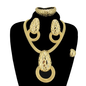 Yuminglai – Collier de mode pour femme plaqué or 18 carats de haute qualité, style italien, grande collection de <span class=keywords><strong>bijoux</strong></span> africains de Dubaï FHK14092 – Vente chaude - Product Image 2