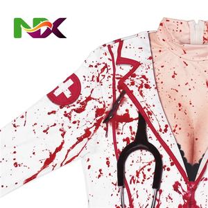 <span class=keywords><strong>Disfraz</strong></span> de <span class=keywords><strong>Enfermera</strong></span> <span class=keywords><strong>Sangrienta</strong></span> de Halloween, Unisex, para Adultos, con Falda y Medias con Estampado Digital, para Fiestas, Carnaval y Mascaradas - Product Image 5