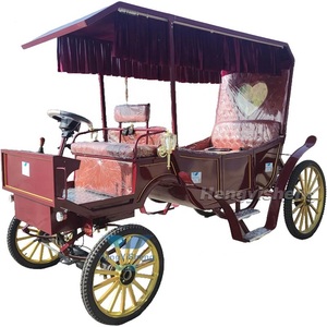 Charrette à chevaux électrique unique et magique pour princesse, élégante calèche à chevaux pour toutes les occasions - Product Image 1