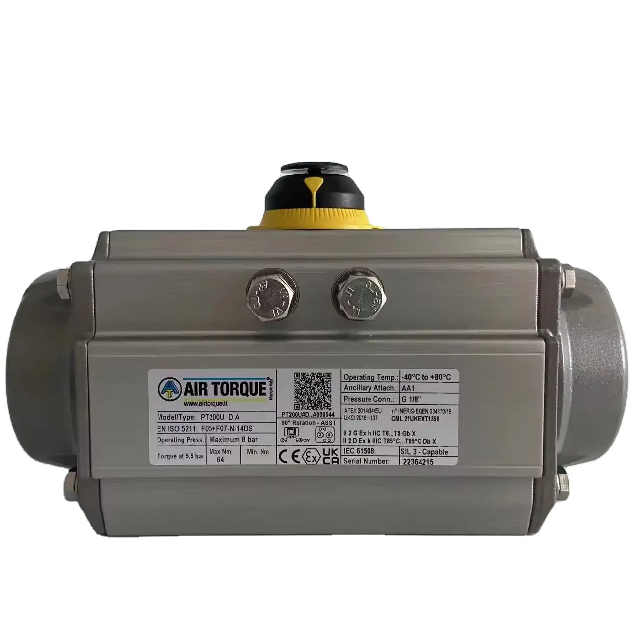 Waterproof  explosion-proof and acid-resistant 90 degree rotating aluminum alloy PT pneumatic actuator