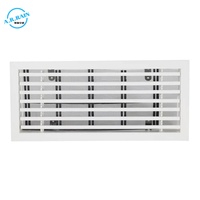 Diffuseur linéaire à fentes, grille d'aération encastrée en aluminium pour plafond