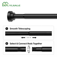 YIJIALE, plus de 1300 clients, tige d'extension filetée de 25 mm, 0,7-1,6 m, rail de tension antidérapant pour studio