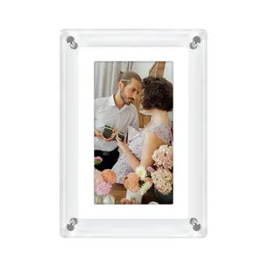 Wholesale Download Free mp3 mp4 7" IPS screen 4GB memory Digital Photo Video Music Frame battery with plug