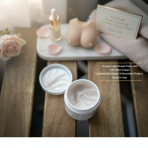 Forma de pecho de etiqueta privada con crema de efecto elevador Producto de mejora de belleza personalizable Hecho en Italia - Product Image 3