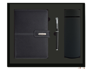 Customized A5 Notebook <b>Thermos</b> <b>Cup</b> Gift Box Set for Company Logo and University Graduation Souvenirs Leather Cover - Product Image 5