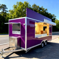 Mobile Imbisswagen für Straßenverkauf: Hot Dog, Pizza, Burger, Döner Kebab Food Truck mit Vollausstattung und Küche