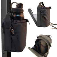 Logo personnalisé noir sac à bandoulière sac de poitrine sac de sport magnétique avec attache magnétique pour hommes et femmes