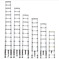 Échelle télescopique pliable en aluminium de 3,8 m, échelle télescopique, escalier pliable, échelle