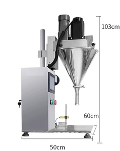Machine de remplissage verticale de poudre sèche de bureau avec vis sans fin pour protéines, curcuma, talc – Distributeur de poudre à vis hélicoïdale pour petites quantités - Product Image 1