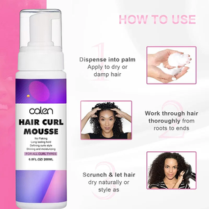 Envoltura de <span class=keywords><strong>espuma</strong></span> Natural fuerte <span class=keywords><strong>para</strong></span> el pelo, <span class=keywords><strong>espuma</strong></span> <span class=keywords><strong>para</strong></span> rizar el pelo espumoso, Etiqueta Privada, superventas - Product Image 5