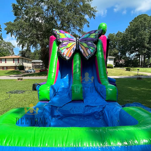 Tùy chỉnh chủ đề khác nhau <span class=keywords><strong>Inflatable</strong></span> nhảy lớn bướm bơm hơi di động trượt nước lâu đài cho ngoài trời - Product Image 3