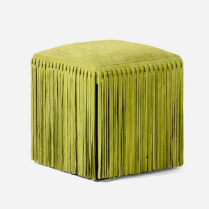 Tabouret ergonomique réglable en suède avec franges carrées, design élégant <span class=keywords><strong>et</strong></span> confortable, pour chambre à coucher, table de toilette ou <span class=keywords><strong>console</strong></span> - Product Image 6